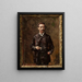 Portrait d'Artur Gruszecki croquis - Aleksander Gierymski — gerahmtes Bild an der Wand