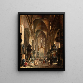 Aleksander Gryglewski - Interior of the Church of Virgin Mary in Krakw.webp