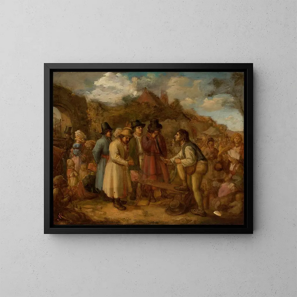 Messe in Tyniec - Aleksander Kotsis — gerahmtes Bild an der Wand