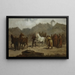 Markt der Pferde - Aleksander Kotsis — gerahmtes Bild an der Wand