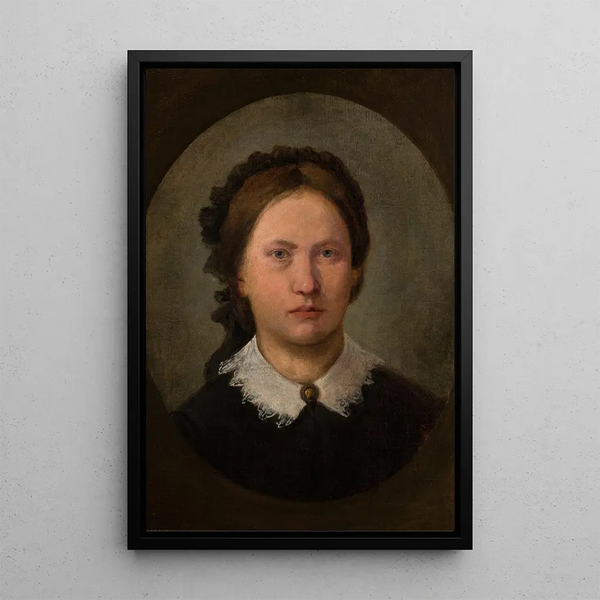 Reproduktion des Gemäldes Portrait der Schwester des Künstlers Karolina - Aleksander Kotsis