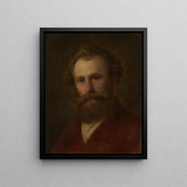 Selbstporträt - Aleksander Kotsis — gerahmtes Bild an der Wand