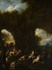 Moines priant dans une grotte - Alessandro Magnasco — Ansicht des Kunstwerks