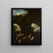 Moines priant dans une grotte - Alessandro Magnasco — gerahmtes Bild an der Wand