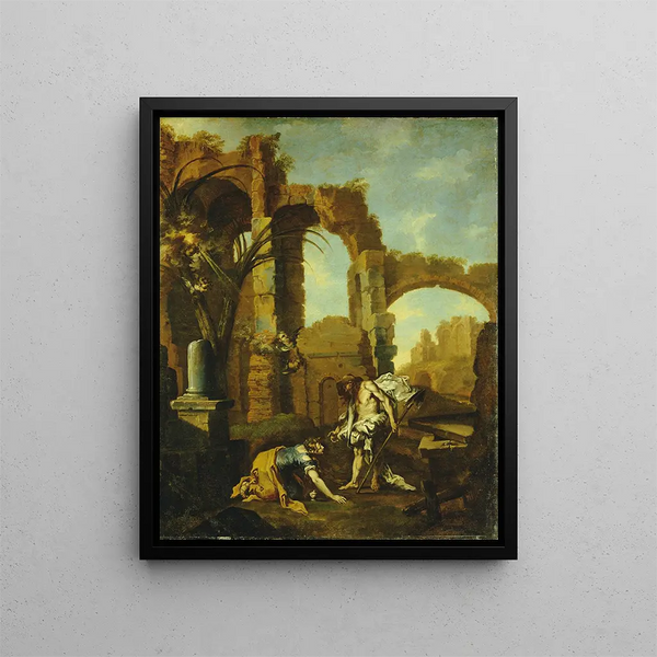 Noli Me Tangere - Alessandro Magnasco — gerahmtes Bild an der Wand
