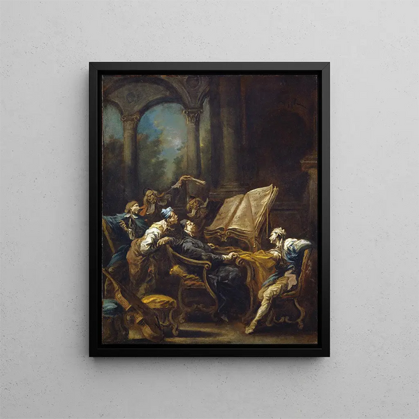Les Choristes - Alessandro Magnasco — gerahmtes Bild an der Wand