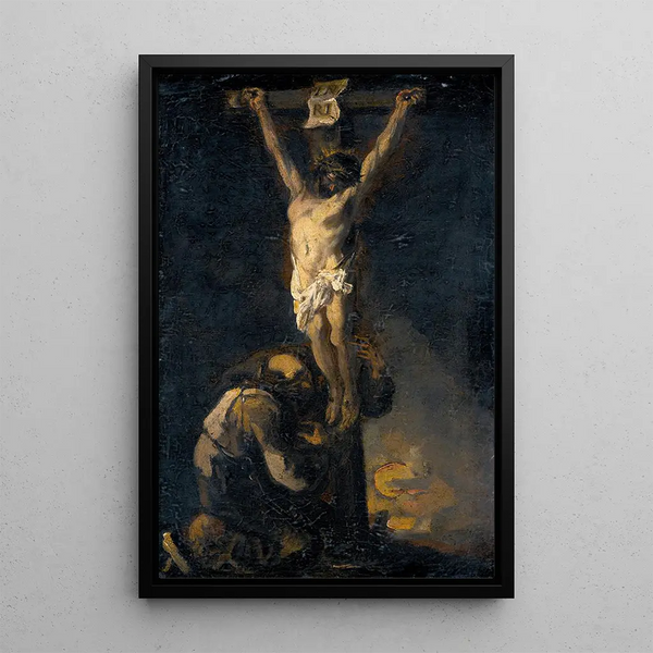 Reproduktion des Gemäldes La Crucifixion - Alessandro Magnasco