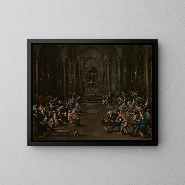 La Synagoge - Alessandro Magnasco — gerahmtes Bild an der Wand