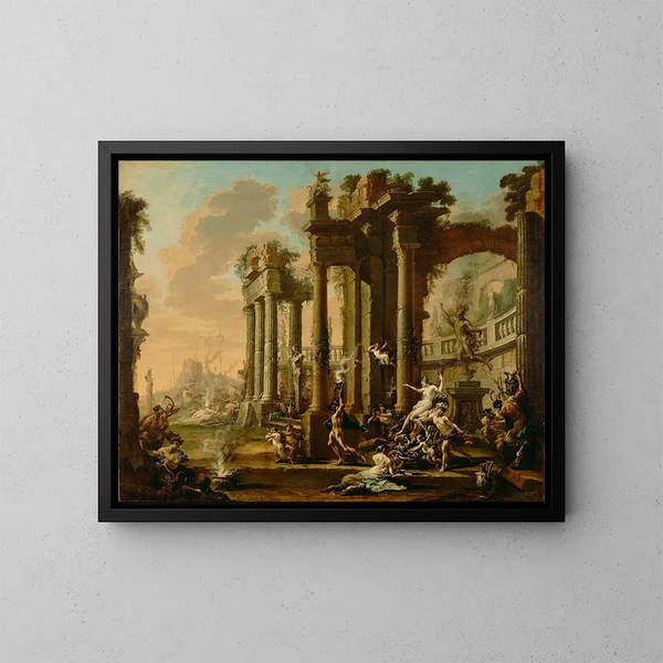 Der Triumph der Venus - Alessandro Magnasco — gerahmtes Bild an der Wand