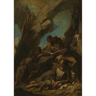 Alessandro Magnasco - Three Camaldolese Monks in Meditative Prayer.webp