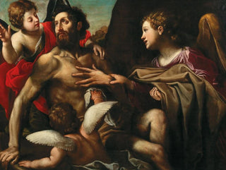Alessandro Tiarini - Saint Benedict supported by angels.webp