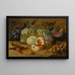 Stillleben mit Pfirsichen und Feigen - Alexander Coosemans — gerahmtes Bild an der Wand