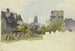 Ansicht des jüdischen Friedhofs in der Battonn-Straße in Frankfurt am Main nach Saint-Barthélemy - Alexander Gwinner — Ansicht des Kunstwerks