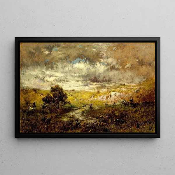 La Terre de Personne - Alexander Helwig Wyant — gerahmtes Bild an der Wand