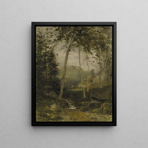 Vallée de Keene - Alexander Helwig Wyant — gerahmtes Bild an der Wand