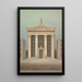 Studie für die Bibliothek Astor, New York - Alexander Jackson Davis — gerahmtes Bild an der Wand