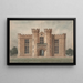 Haus der ehemaligen Schüler von Yale - Alexander Jackson Davis — gerahmtes Bild an der Wand