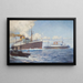Hamburger Schiff - Alexander Kircher — gerahmtes Bild an der Wand