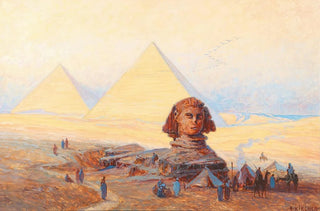 Alexander Kircher - The Sphinx before the Pyramids of Giza.webp