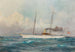 Der Dampf-Yacht Suzum unter der Flagge der Kaiserlich und Königlich Yacht Squadron - Alexander Kircher — Ansicht des Kunstwerks