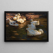 Enten im Abendlicht - Alexander Koester — gerahmtes Bild an der Wand