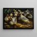 Enten in der Sonne - Alexander Koester — gerahmtes Bild an der Wand