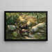 Enten auf einem Teich - Alexander Koester — gerahmtes Bild an der Wand