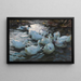 Onze Enten im Wasser - Alexander Koester — gerahmtes Bild an der Wand