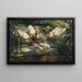 Enten auf dem Waldsee - Alexander Koester — gerahmtes Bild an der Wand