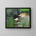Enten im Seerosenteich - Alexander Koester — gerahmtes Bild an der Wand