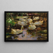 Enten im Wasser ohne Sonne - Alexander Koester — gerahmtes Bild an der Wand