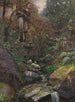 Im Mühlengrund von Alexander Koester — Mühle, Bach, Felsen und eine Gruppe Enten
