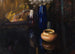 Stillleben mit Vase auf Mahagoni-Tisch - Alexander Koester — Ansicht des Kunstwerks