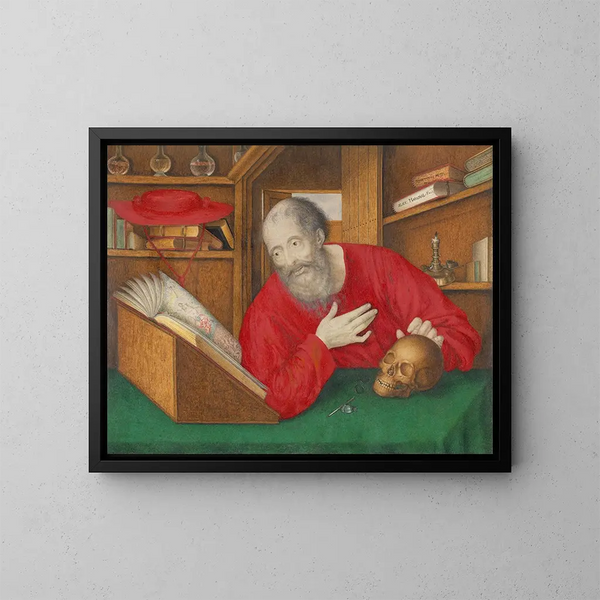 Saint Jérôme dans son étude - Alexander Marshal — gerahmtes Bild an der Wand