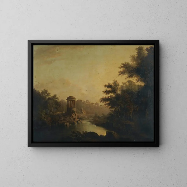 Der Brunnen von Saint Bernard - Alexander Nasmyth — gerahmtes Bild an der Wand