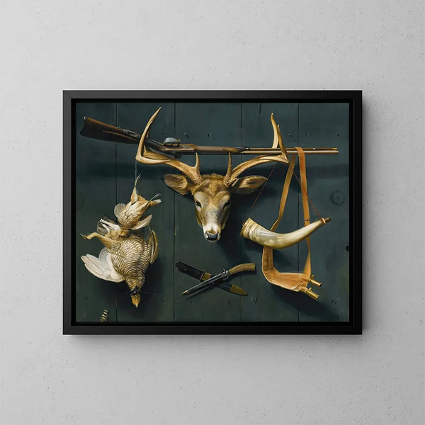 Trophäen der Jagd - Alexander Pope Jr — gerahmtes Bild an der Wand