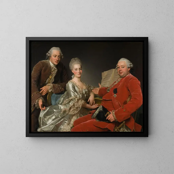 John Jennings, Esq., Sohn des Bruders und seiner Schwägerin - Alexander Roslin — gerahmtes Bild an der Wand