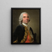 Portrait eines Reiters - Alexander Roslin — gerahmtes Bild an der Wand