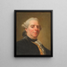 Selbstporträt - Alexander Roslin — gerahmtes Bild an der Wand