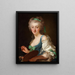 L'artiste Anne Vallayer Coster - Alexander Roslin — gerahmtes Bild an der Wand
