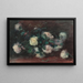 Stillleben mit weißen Rosen - Alexander Theobald van Laer — gerahmtes Bild an der Wand