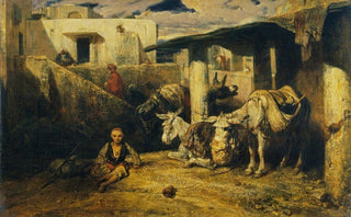 AlexandreGabriel Decamps - Asses resting A Turkish Scene.webp
