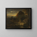 Landschaft des Abends - Alexandre-Gabriel Decamps — gerahmtes Bild an der Wand