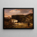 Landschaft mit dem barmherzigen Samariter - Alexandre-Gabriel Decamps — gerahmtes Bild an der Wand