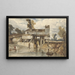 Landschaft mit Wassermühle - Alexandre-Gabriel Decamps — gerahmtes Bild an der Wand