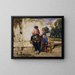 Der Trinkplatz - Alexandre-Gabriel Decamps — gerahmtes Bild an der Wand