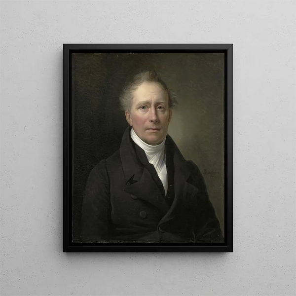 Daniel Francis Schas 1772-1848 Mitglied des Handels- und Kolonialrats von 1814 bis 1820 - Alexandre-Jean Dubois-Drahonet — gerahmtes Bild an der Wand
