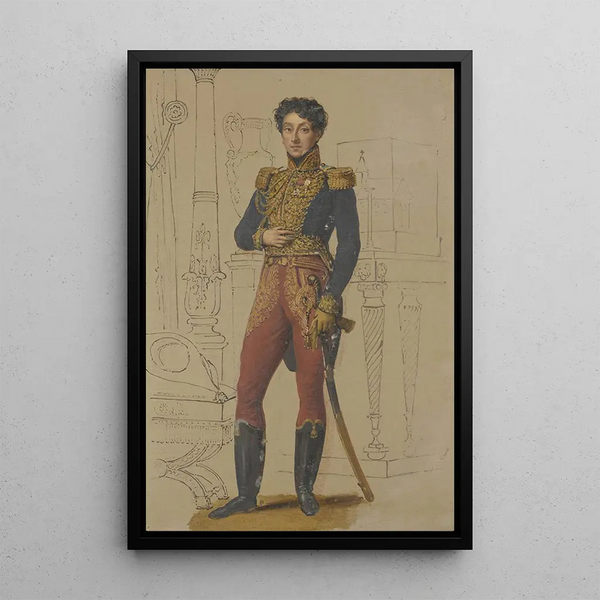 Reproduktion des Gemäldes Portrait eines Edelmanns - Alexandre-Jean Dubois-Drahonet