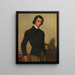 Portrait eines jungen Künstlers - Alexandre Cabanel — gerahmtes Bild an der Wand