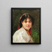 Portrait einer jungen italienischen Frau - Alexandre Cabanel — gerahmtes Bild an der Wand